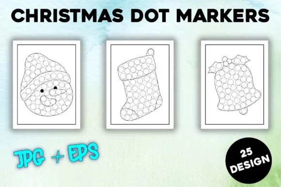 Christmas Dot Markers Coloring Page - 04