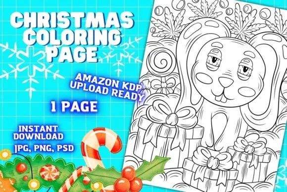 Christmas Coloring Page for Adults #25