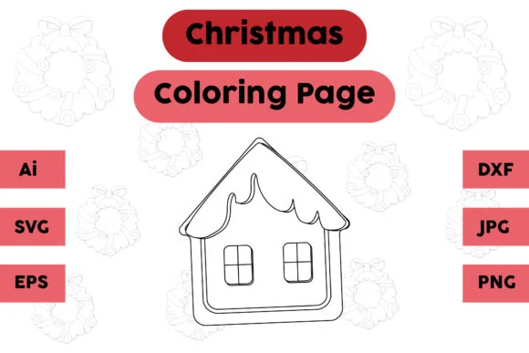 Christmas Coloring Page - Ginger 02