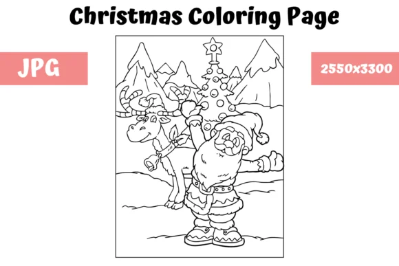 Christmas Coloring Page for Kids - 2