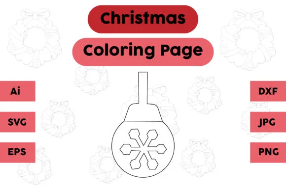 Christmas Coloring Page - Decoration 03