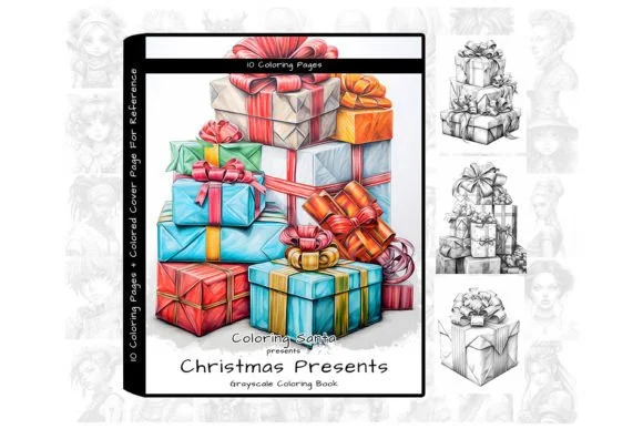 Christmas Presents Coloring Book