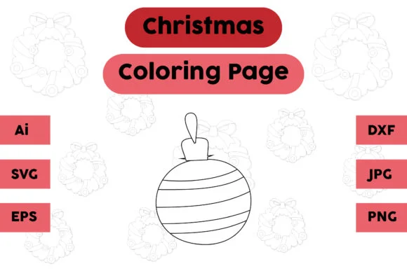 Christmas Coloring Page - Decoration 12