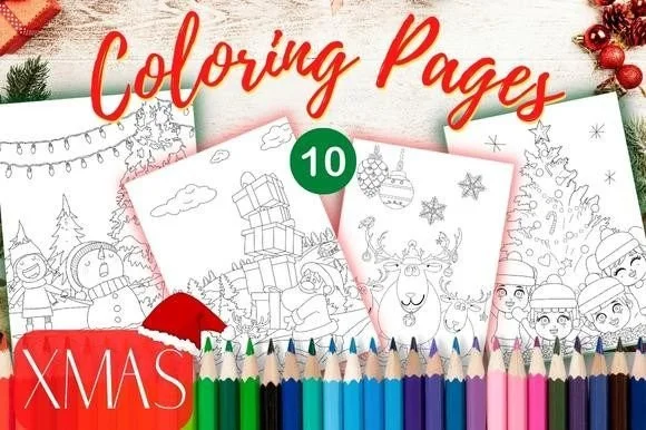 Christmas Coloring Pages Activity Kids