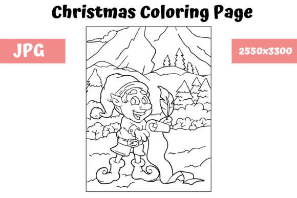 Christmas Coloring Page for Kids - 8