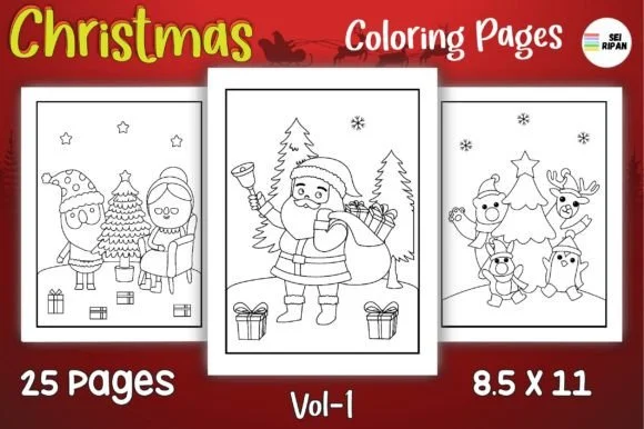 Christmas Coloring Page for Kids - 01