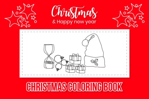Hand Drawn Christmas Coloring Book