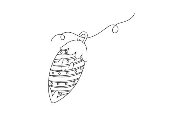 Christmas Ornament Outline 5
