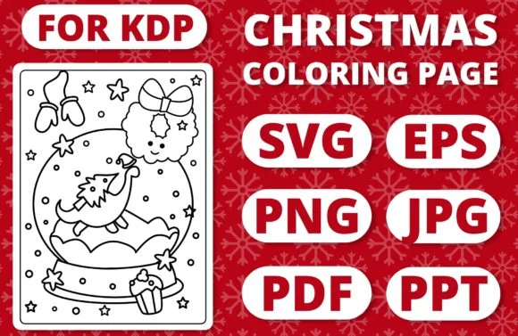KDP Christmas Coloring Page for Kids #30