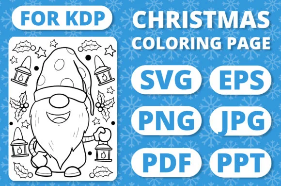 Christmas Gnomes Kids Coloring Page #16