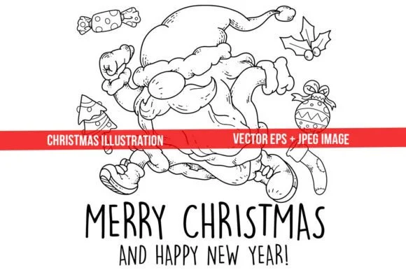 Christmas Gnome Coloring 4