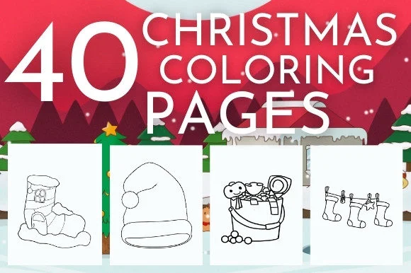 40 Christmas Coloring Pages for Kids