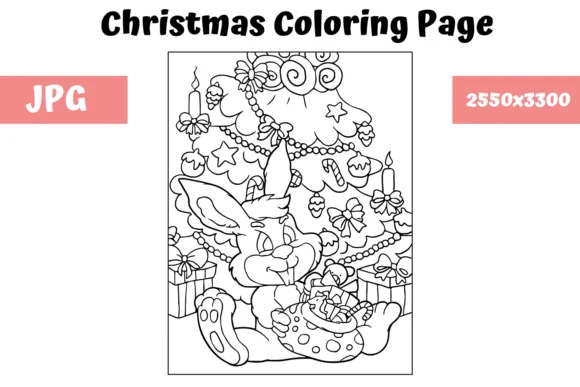 Christmas Coloring Page for Kids - 10
