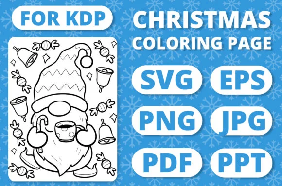 Christmas Gnomes Kids Coloring Page #21