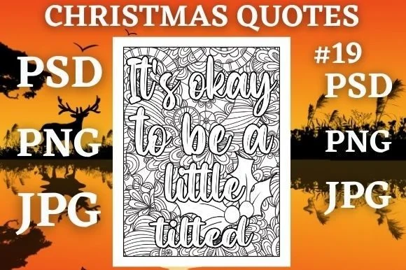 Christmas Quotes Coloring Page