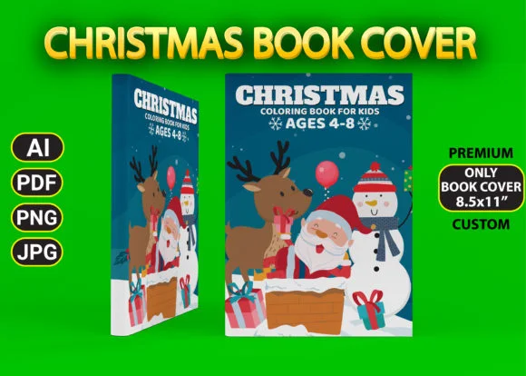 Christmas Coloring Book Cover Vol-4