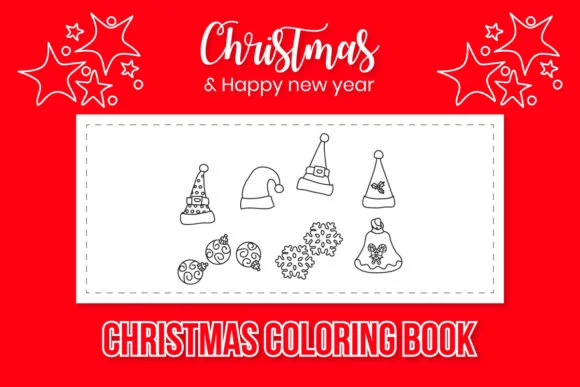 Hand Drawn Christmas Coloring Book