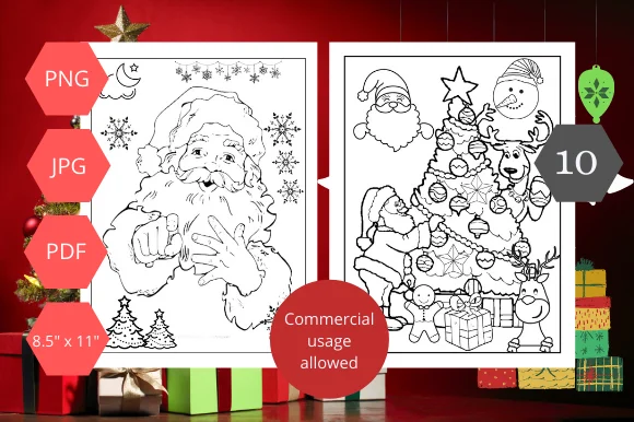 Christmas Coloring Page for Kids Vol.2