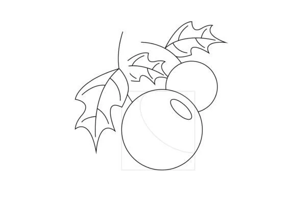 Christmas Ornament Outline 15