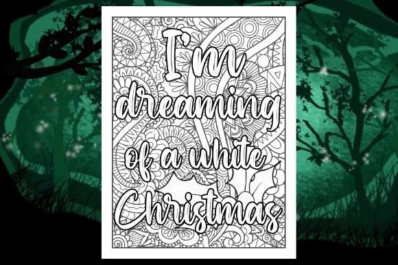 Christmas Quotes Coloring Page