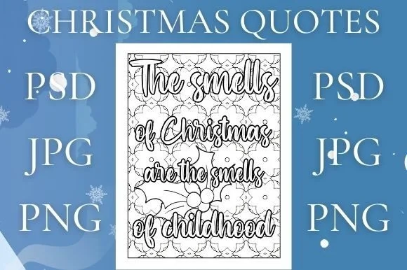 Christmas Quotes Coloring Page