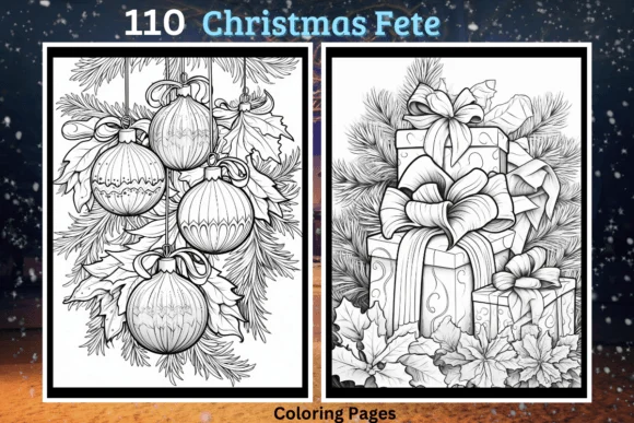 Christmas Fete Coloring Pages