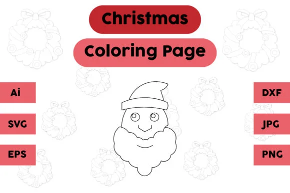 Christmas Coloring Page - Santa Claus 01