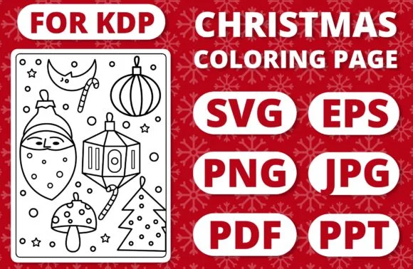 KDP Christmas Coloring Page for Kids #34