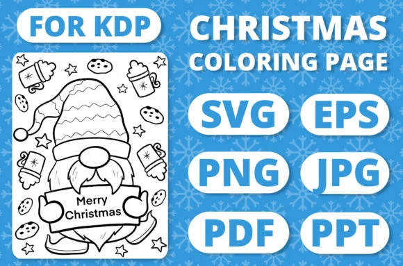 Christmas Gnomes Kids Coloring Page #17